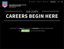 Tablet Screenshot of fortsimcoe.jobcorps.gov