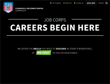 Tablet Screenshot of clearfield.jobcorps.gov