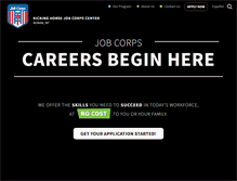 Tablet Screenshot of kickinghorse.jobcorps.gov